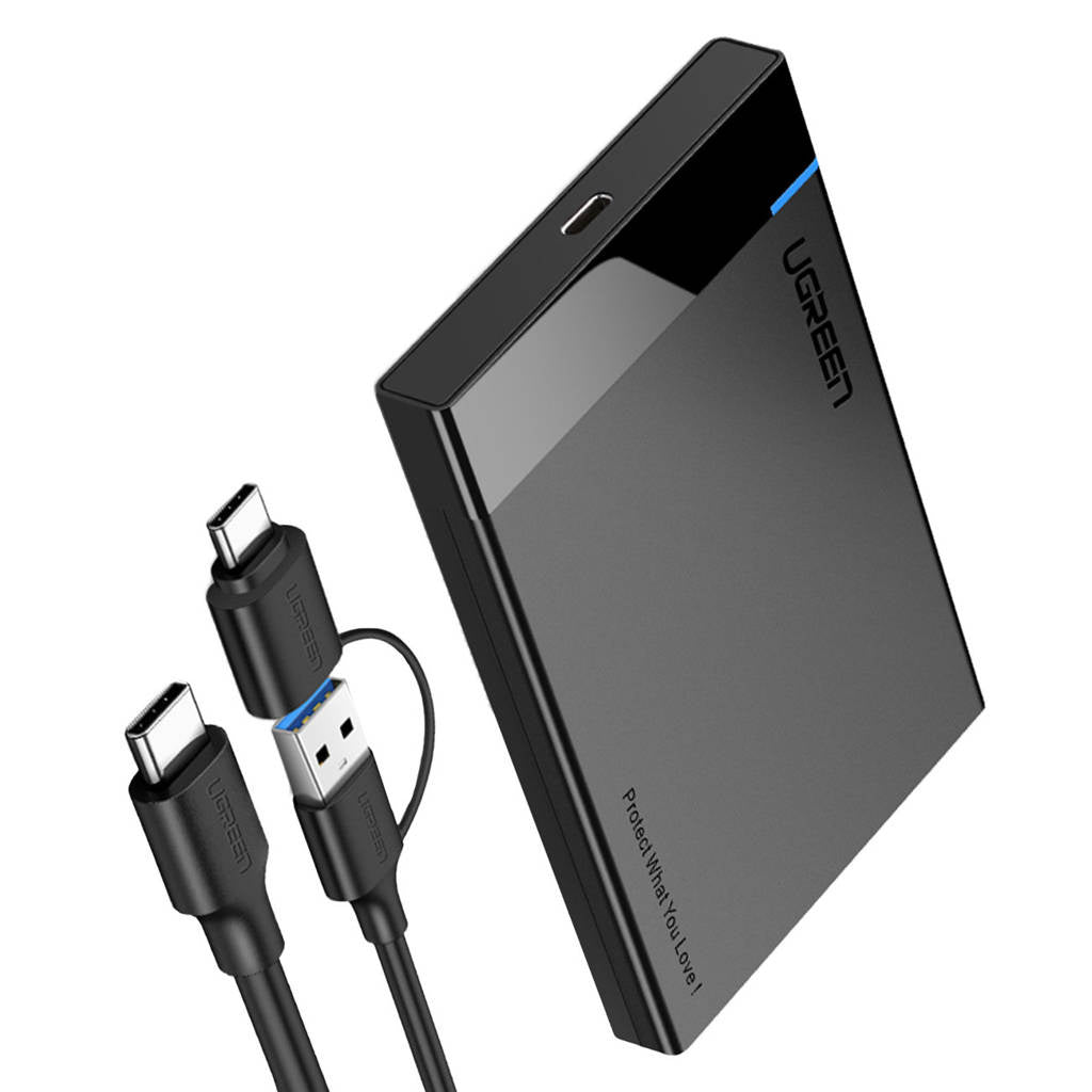 Ugreen 2.5'' SATA HDD/SSD Enclosure USB 3.2 Gen 1 - Black