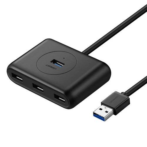 يوجرين USB 3.0 Hub بـ4 منافذ بسرعة 5Gbps – أسود – 20290