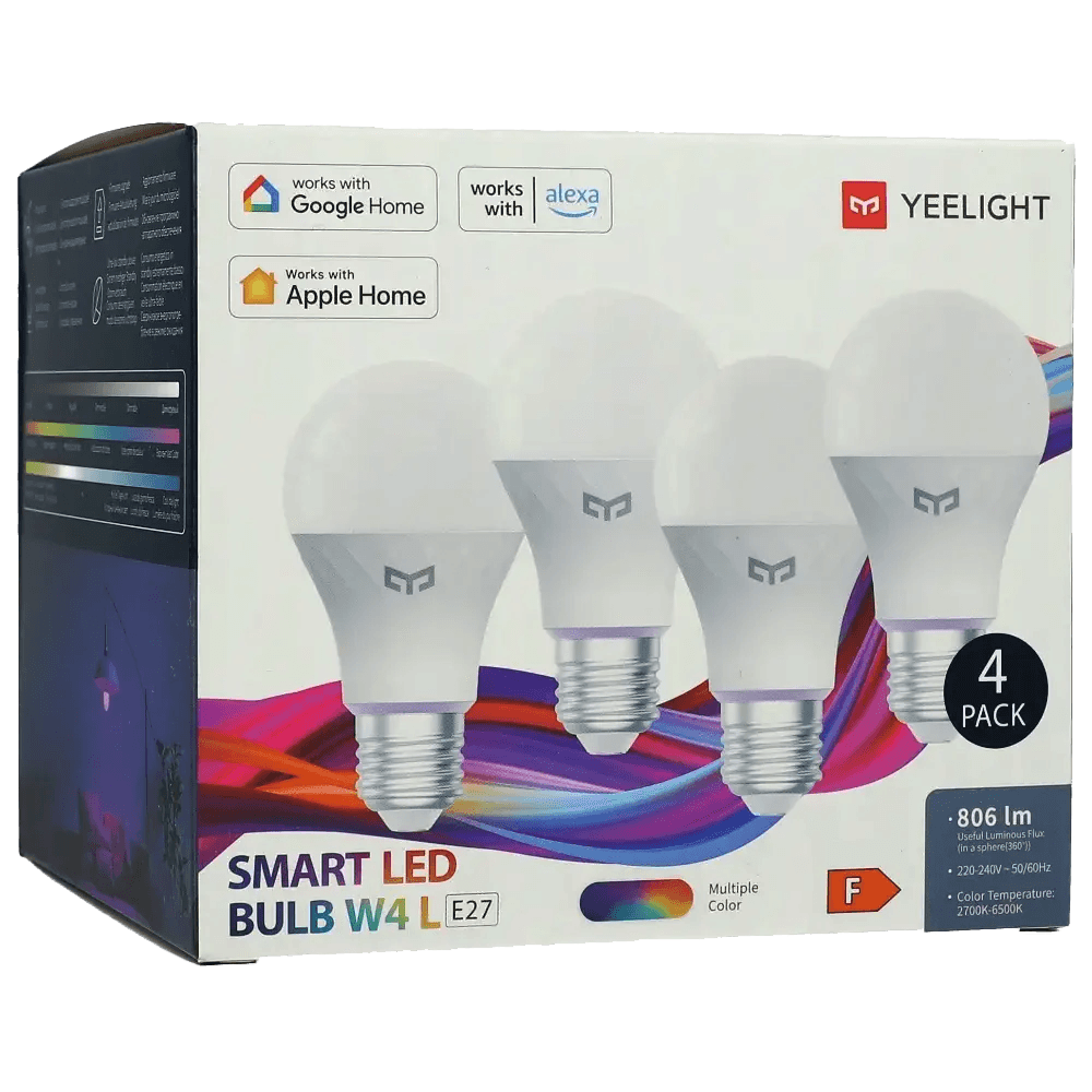 لمبة LED الذكية Yeelight W4 Lite Color - 4 عبوات