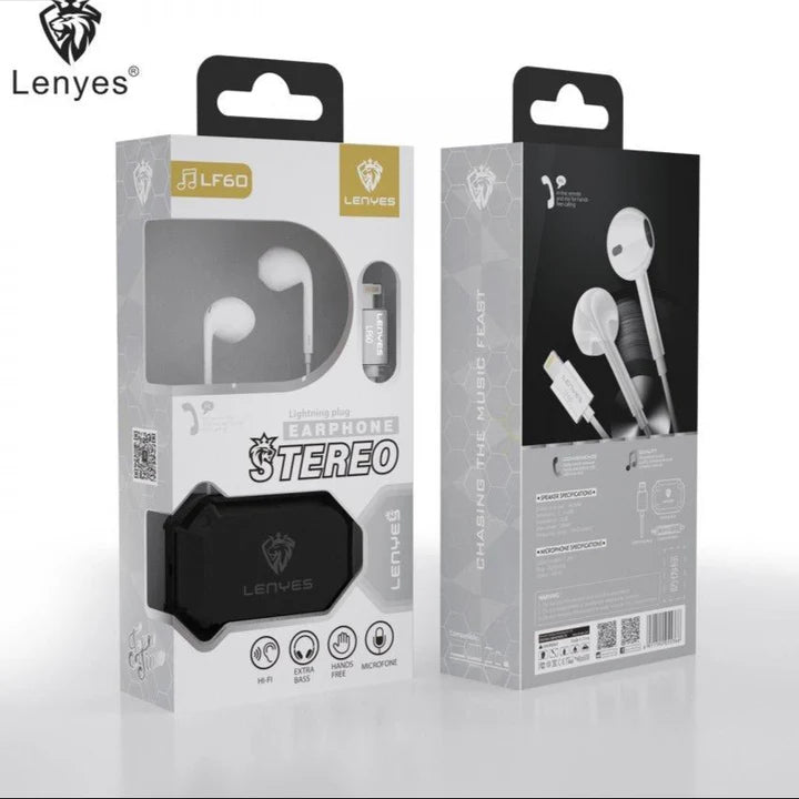 سماعات Lenyes LF60 سلكية – صوت ستيريو وميكروفون مدمج