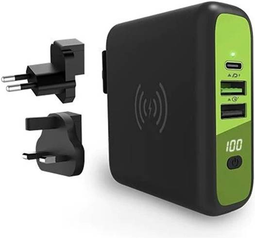 Goui Mbala Power Bank مع شاحن لاسلكي، سعة 8000mAh