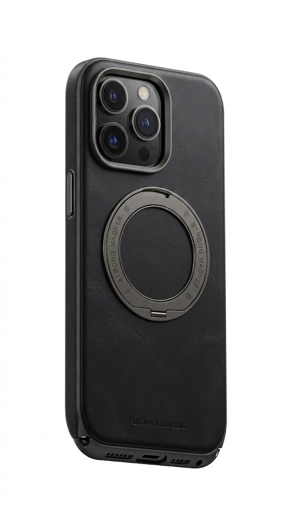 Puloka Classic iPhone 17 Pro Max MagSafe Ring Stand Case