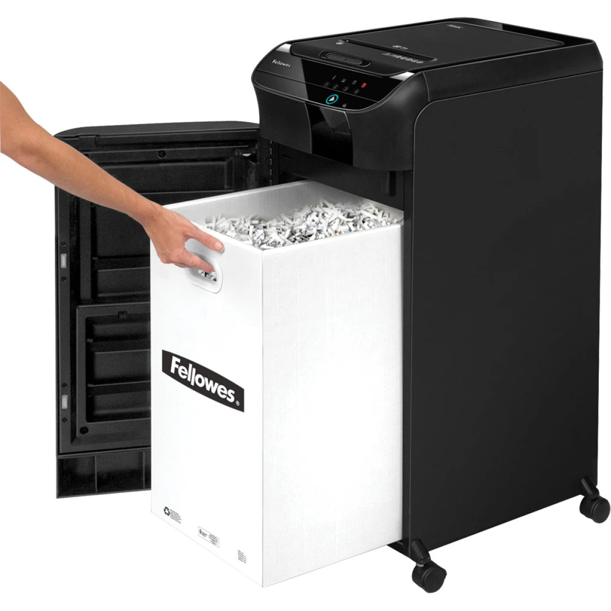 Fellowes AutoMax Auto Feed Shreds up to 550 sheets - Black