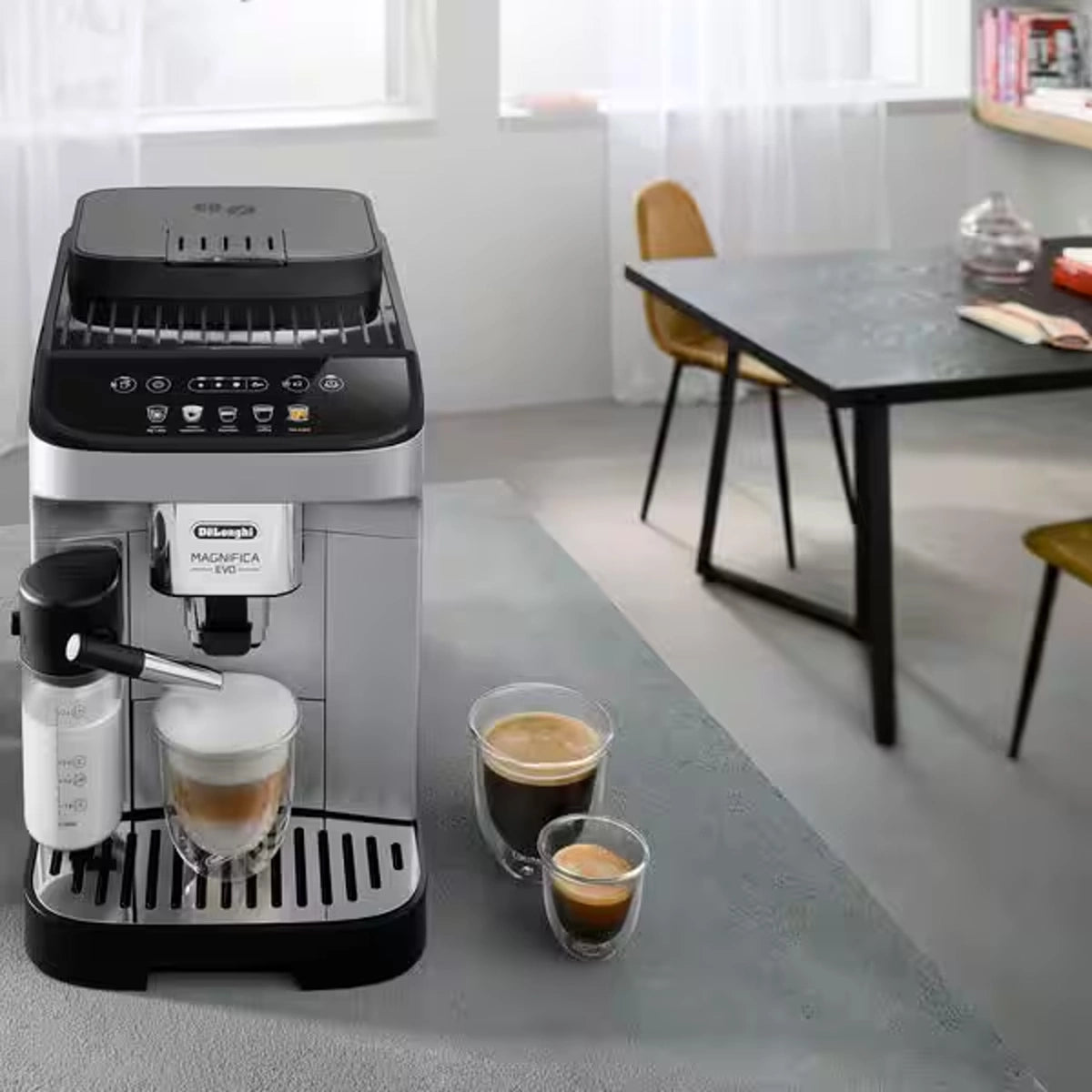 Delonghi Espresso Machine 1.8L Grinder + Milk Tank – 1450W