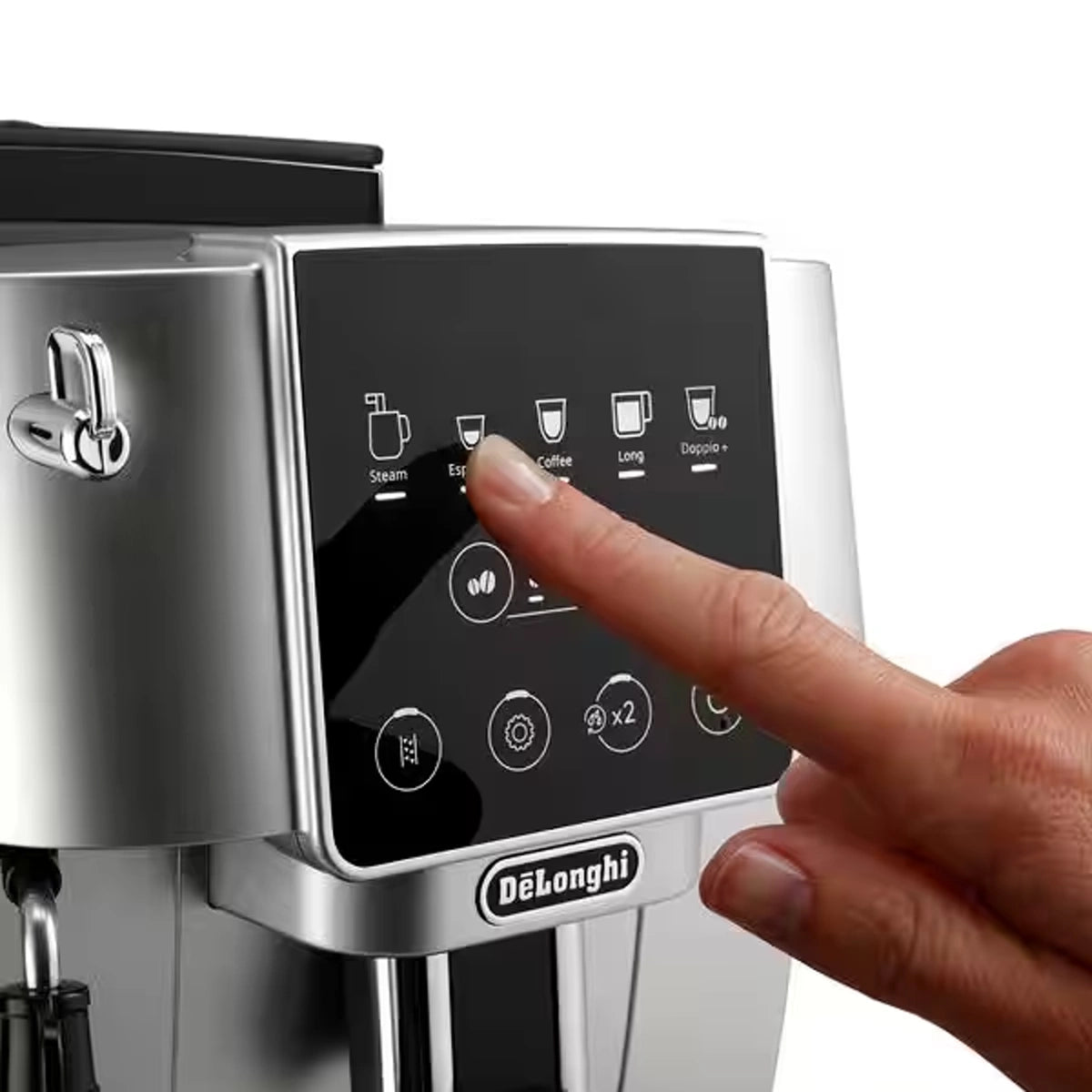 ماكينة صنع الإسبريسو ديلونجي 15 بار، 1.8 لتر، 1450 واط، مع مطحنة قهوة