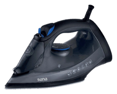 Sona Steam Iron 2600W Ceramic Base 600ml Vertical Steam Gray