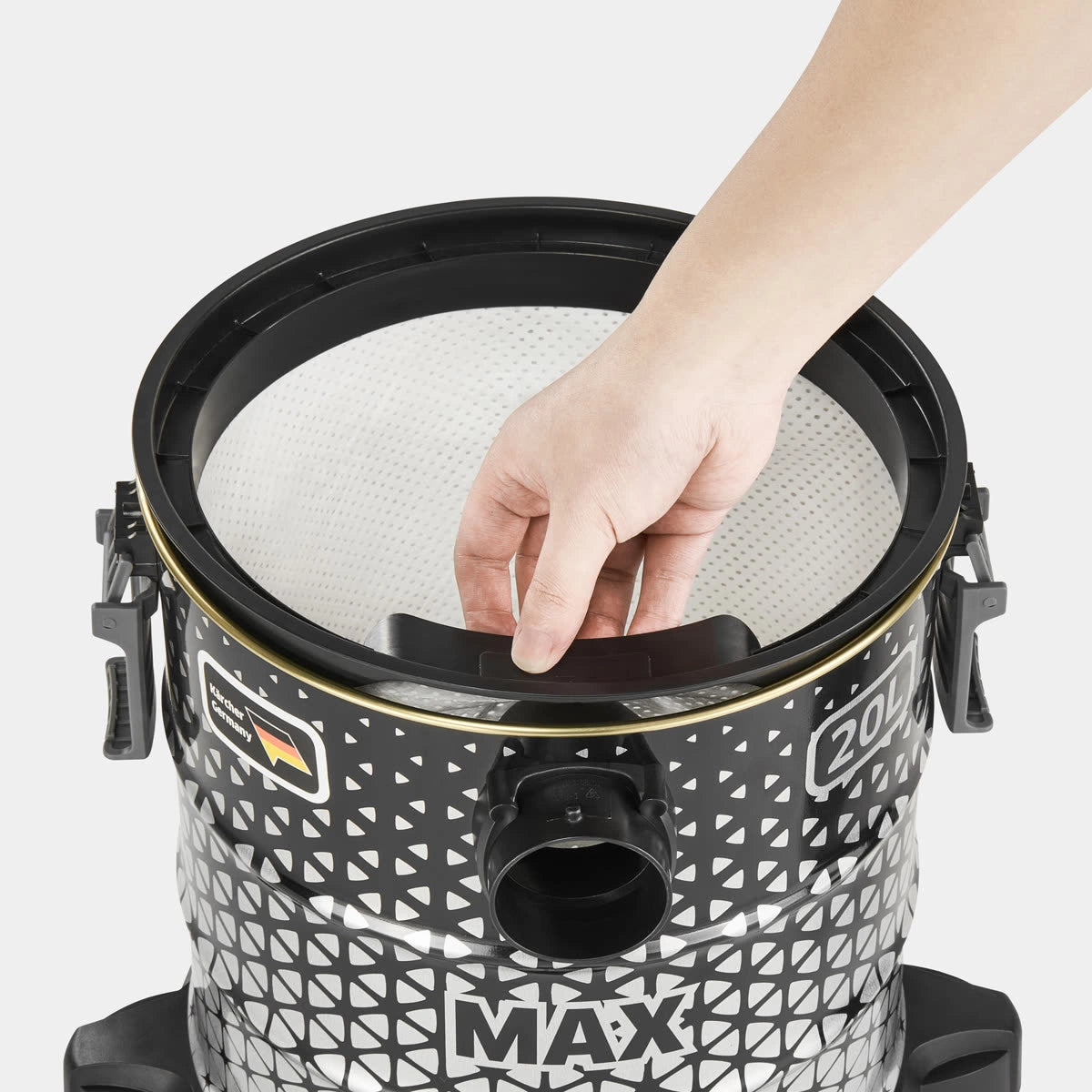 مكنسة كارشر البرميلية 1800 واط مع خاصية النفخ 20 لتر