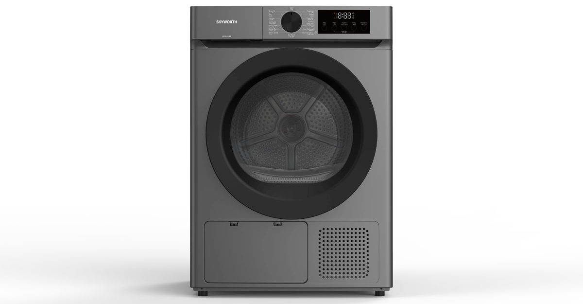 مجفف سكاي وورث 9 كجم فضي A++ مع 14 برنامج تجفيف