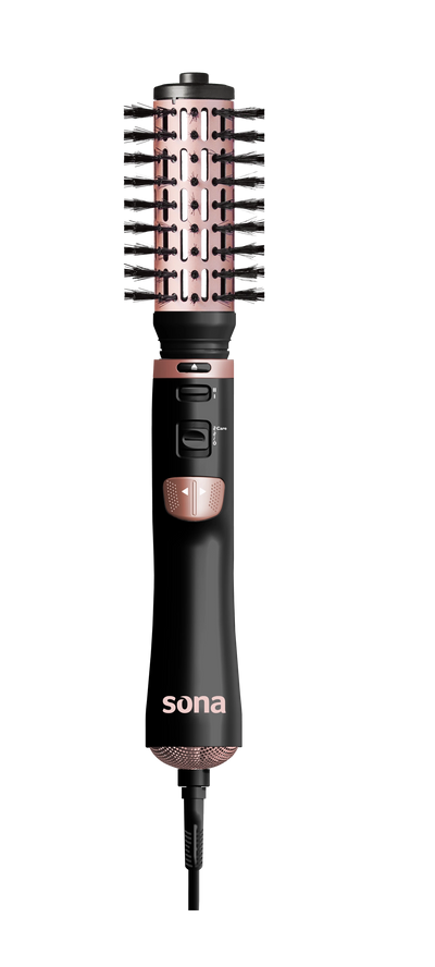 Sona Rotating Hair Drying & Styling Brush 1200W Ionic Function 2 Speeds Black