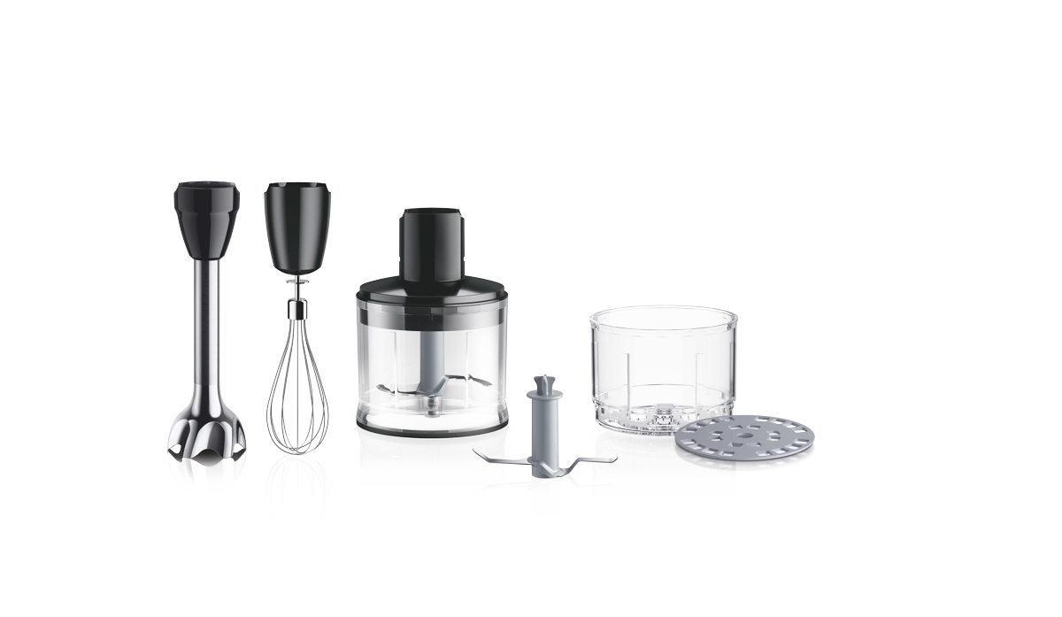 Braun MultiQuick 5 Pro Hand Blender 1000W 25 Speeds & Turbo PowerBell V Plus with Accessories Set – Black (MQ55254MBK)