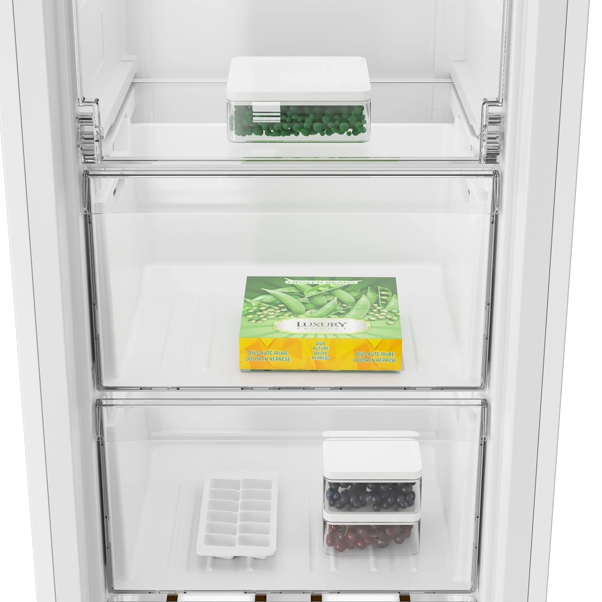 Beko Freezer 168L 5 Drawers No Frost Silver A+
