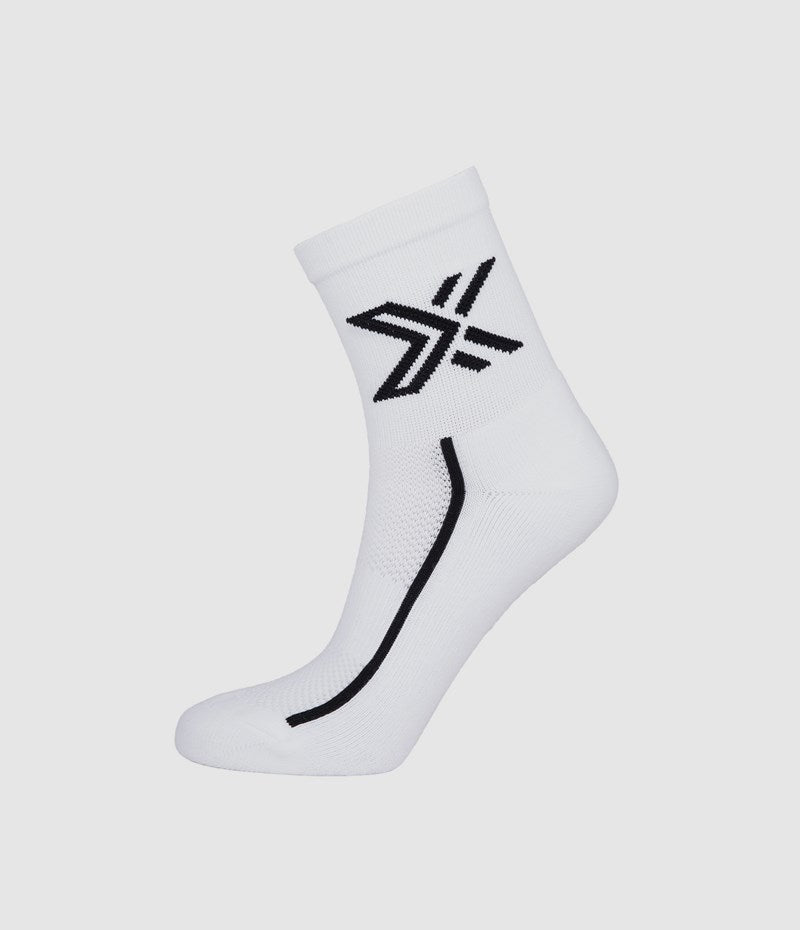 FIT LOW Socks White/Black – Soft & Breathable Everyday Socks