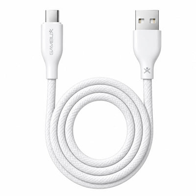 GAMBLIX Prime USB-A to USB-C Fast Charging Cable, 3A – White