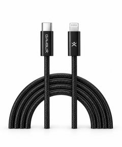GAMBLIX Ironflex Braided USB-C to Lightning Fast Charging Cable, 27W – Black