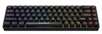 GAMBLIX Lunex Compact Mechanical Gaming Keyboard with RGB Backlighting – Black