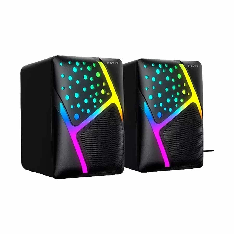 سماعات Havit HV-SK763 RGB 2.0 – صوت واضح وإضاءة مميزة