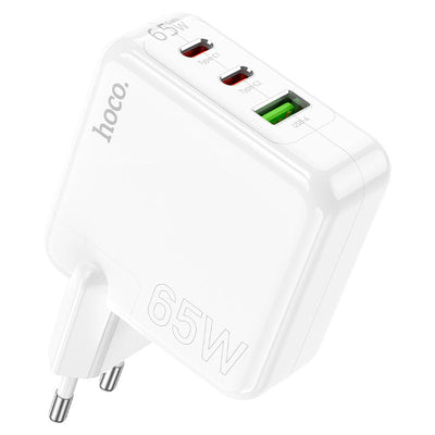 HOCO C115A Header Three-Port PD65W + QC3.0 Wall Charger 2C+1A (EU)