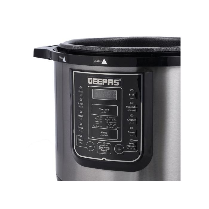 Geepas Digital Multi Cooker 8L Capacity 14 Cooking Programs