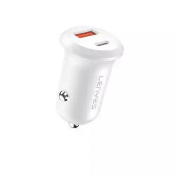 Lenyes CA53 Mini PD 30W Car Charger – White