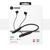 DOMO GARDA Wireless Neckband Hall Magnetic Switch Earphones Black