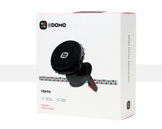 DOMO VENTO Magnetic Phone Holder Black