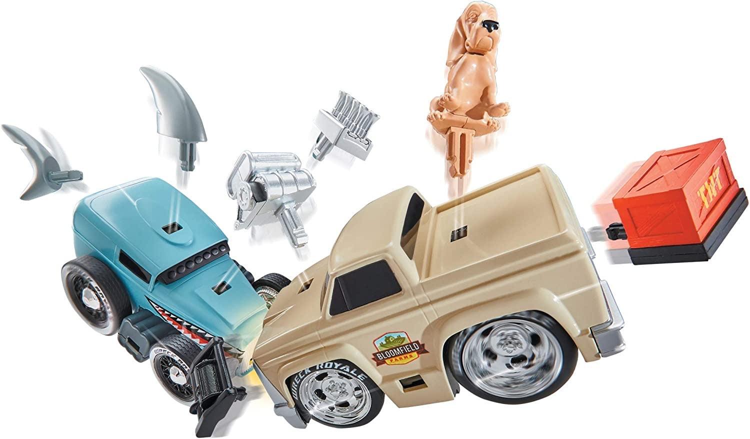 MGA Entertainment Wreck Royale تنفجر وتصطدم بسيارة سباق Big Boss