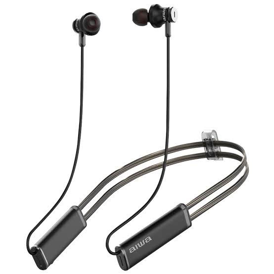 Aiwa ESTBTN-880 Wireless Neckband Headphones – ANC 28dB, HyperBass 13.6mm, IPX4, 15H Battery, Bluetooth 5.0