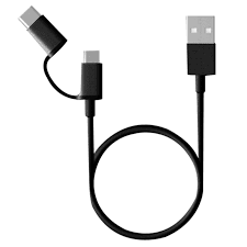 كابل USB 2 في 1 من Mi (Micro USB إلى Type C) بطول 100 سم