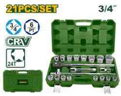 JADEVER 21-Piece 3/4-Inch Drive Socket Set - JDST4D21