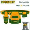 JADEVER 3-Piece Tool Pouch Set with 8 Pockets - JDTG2107