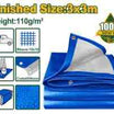 JADEVER 3x3m Polyethylene Tarp, 110gsm - JDTQ1133