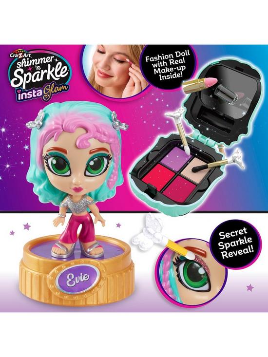 Shimmer N Sparkle – دمية InstaGlam مع مكياج حقيقي للأطفال