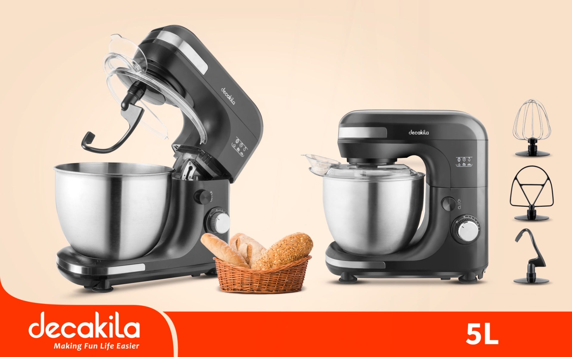 Decakila Stand mixer 5L (KEMX003B)