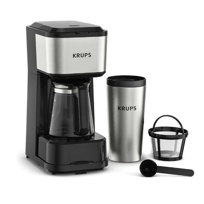 Krups Simply Brew Coffee Maker with Filter 4 in 1, Brew Options KM207DM0