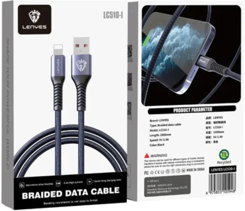 Lenyes LC510-V USB-A to Type-C Cable – Fast & Durable