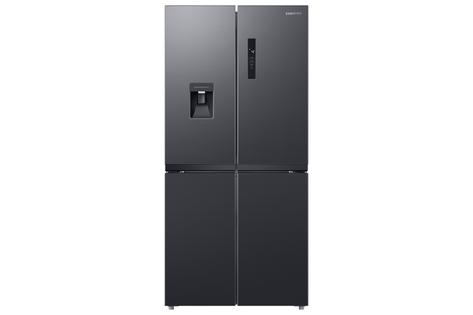 Samsung RF48A4010B4/LV French Door Refrigerator 511L Black — Front View