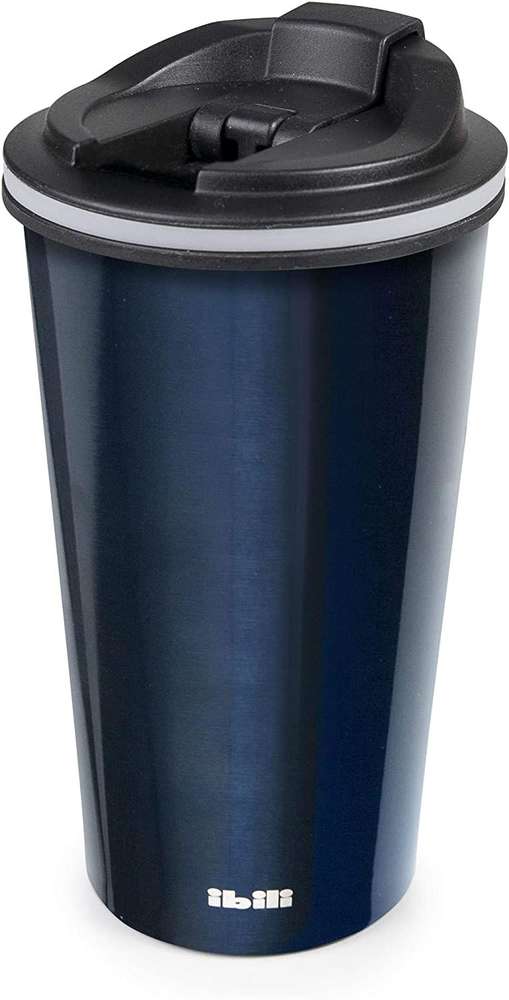 Ibili Vaso 410ml Blue Stainless Thermos – Keeps Drinks Hot