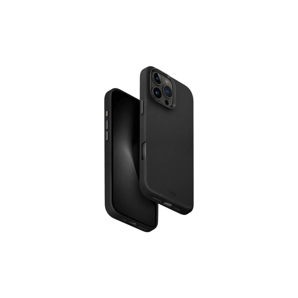 غطاء iPhone 16 Pro UNIQ HYBRID MagClick LINO HUE – Charcoal