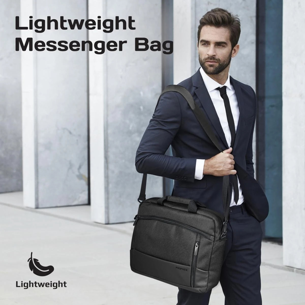 حقيبة لابتوب Promate Satchel-MB 15.6 بوصة - سوداء