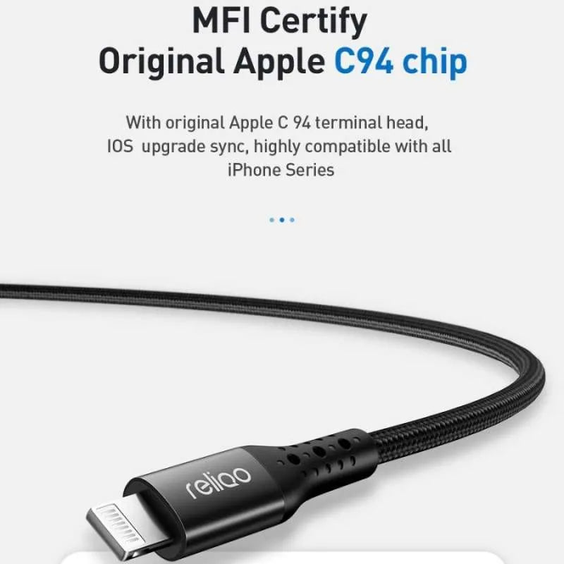 Mcdodo Reliqo 2m Type C to Lightning Cable - Black