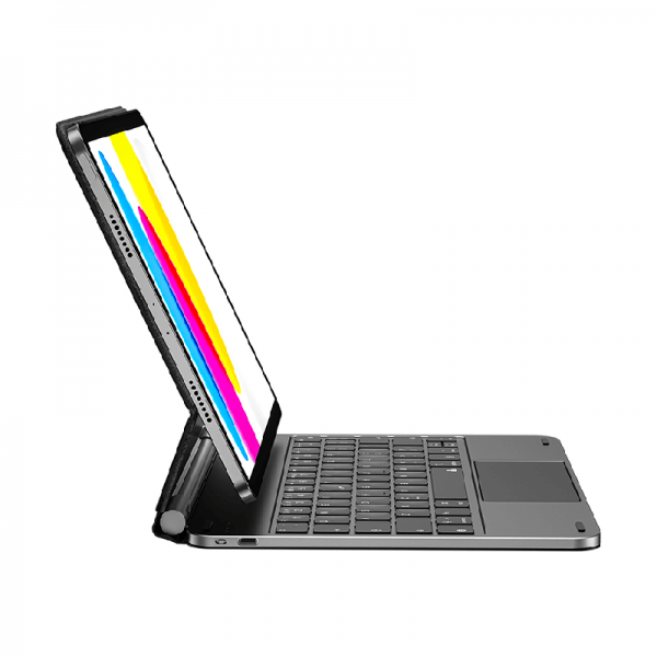 لوحة مفاتيح لاسلكية سحرية MK-001 من WIWU (عربية) لجهاز iPad مقاس 10.9 بوصة - رمادي