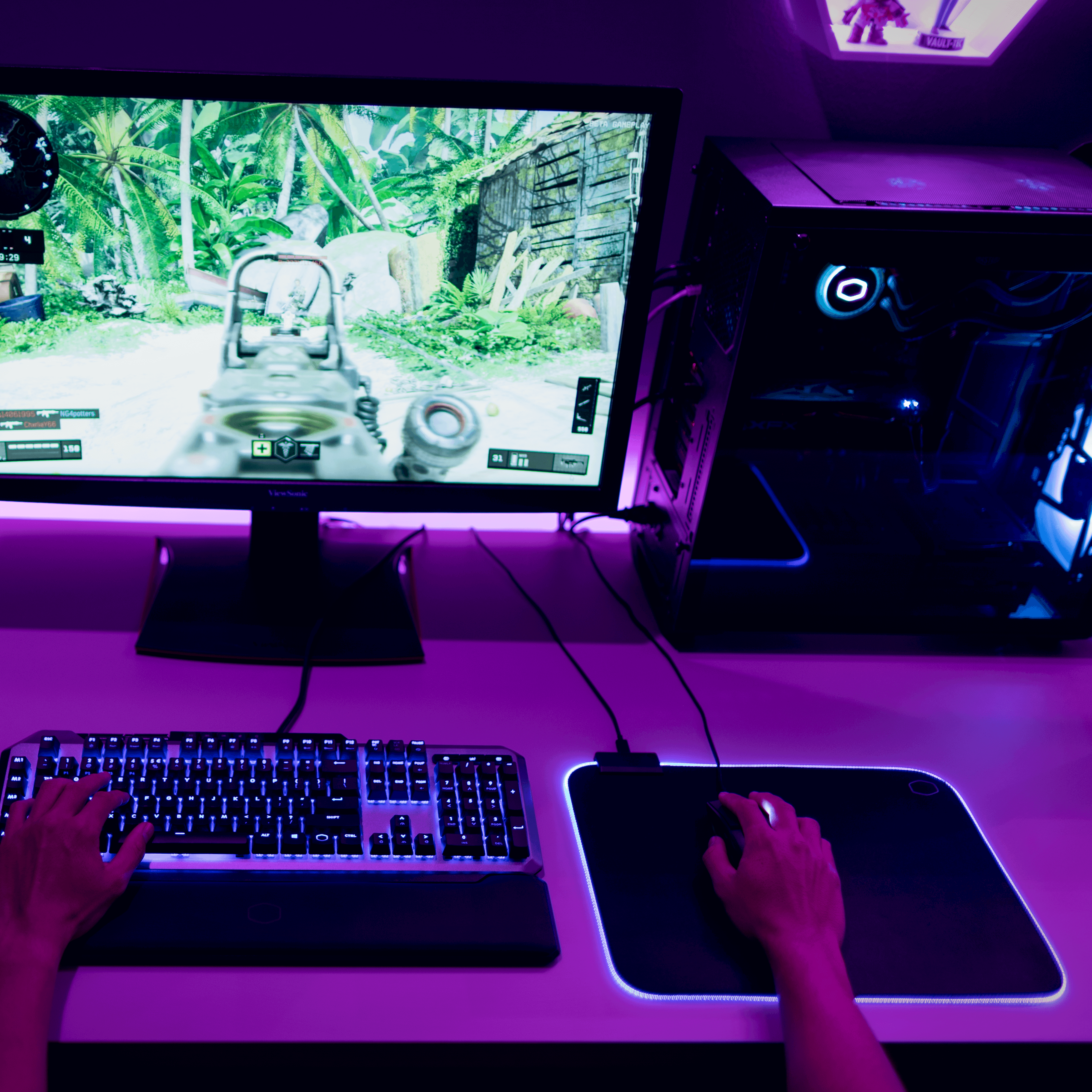 لوحة ماوس Cooler Master MPA-MP750- M مقاومة للانسكاب، RGB للألعاب