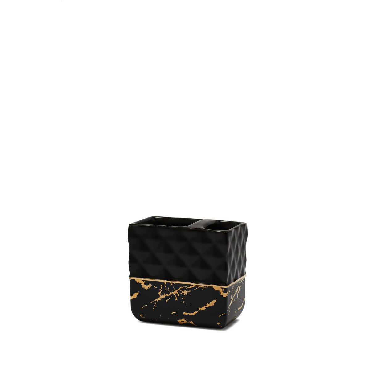 حامل فرشاة أسنان بريمانوفا نيرو – سيراميك أسود أنيق