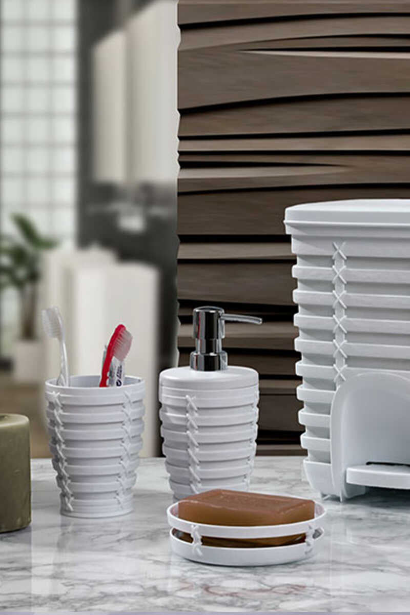 صحن صابون بريمانوفا بالم أبيض – تصميم ريزن أنيق