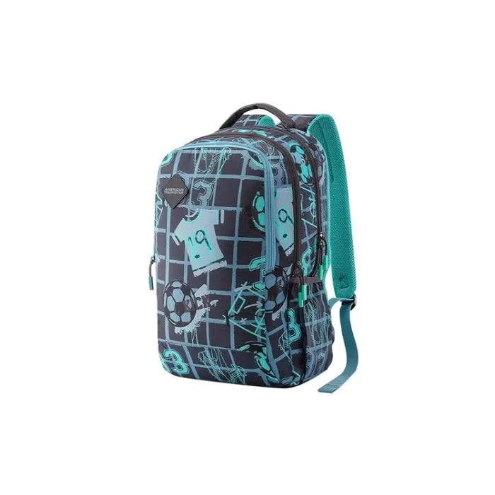 American Tourist PAZZO+ Backpack 01 (Grey/Mint) – Stylish Design