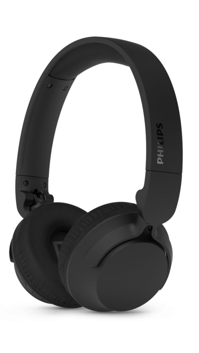 Philips TAH4000BK Wireless On-Ear Headphones, Bluetooth 6.0, 70H Battery, Black