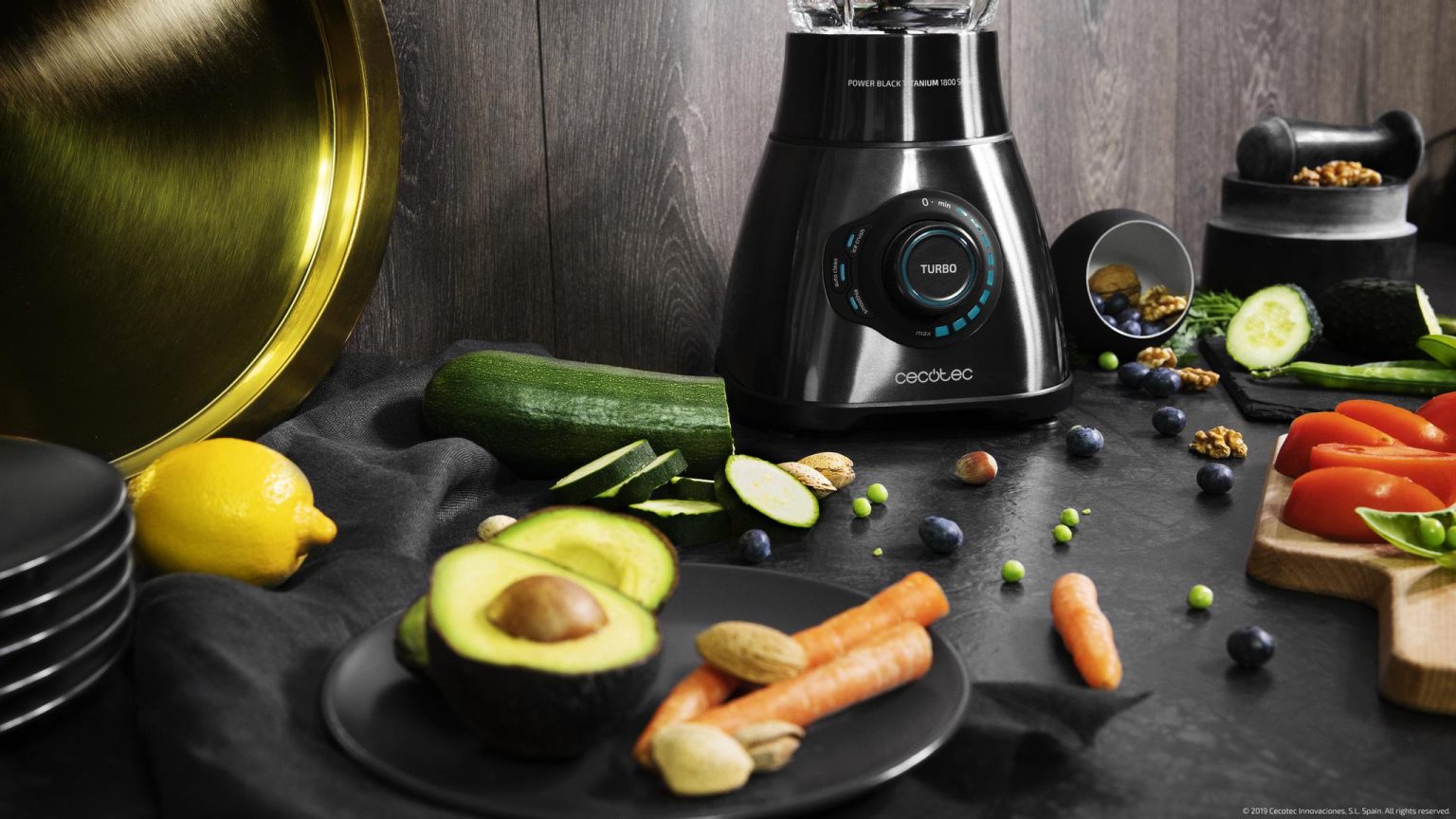 خلاط Cecotec Power 2500MAX تيتيانيوم 1.8 لتر