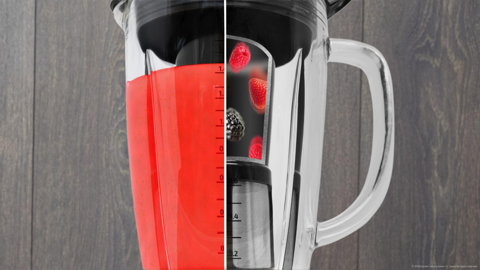 Cecotec Power Black Titanium 2500MAX 1.8L Blender — 2500W Pro Performance & AUTO Clean