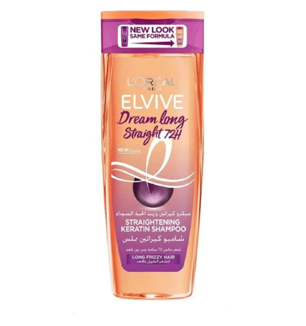 لوريال إلفيف دريم لونج شامبو مملس بالكيراتين وزيت الحبة السوداء