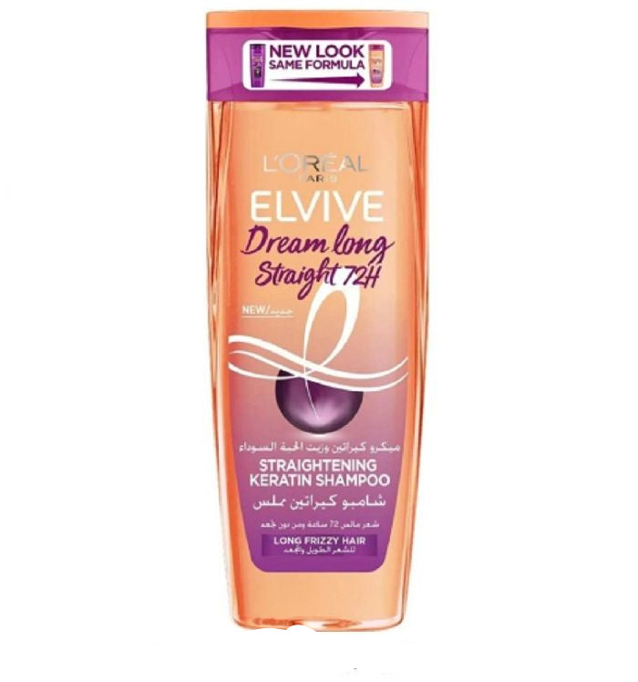 لوريال إلفيف دريم لونج شامبو مملس بالكيراتين وزيت الحبة السوداء